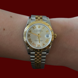 R Datejust silver