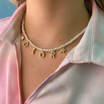 Pearl CD Necklace (7986079596831)