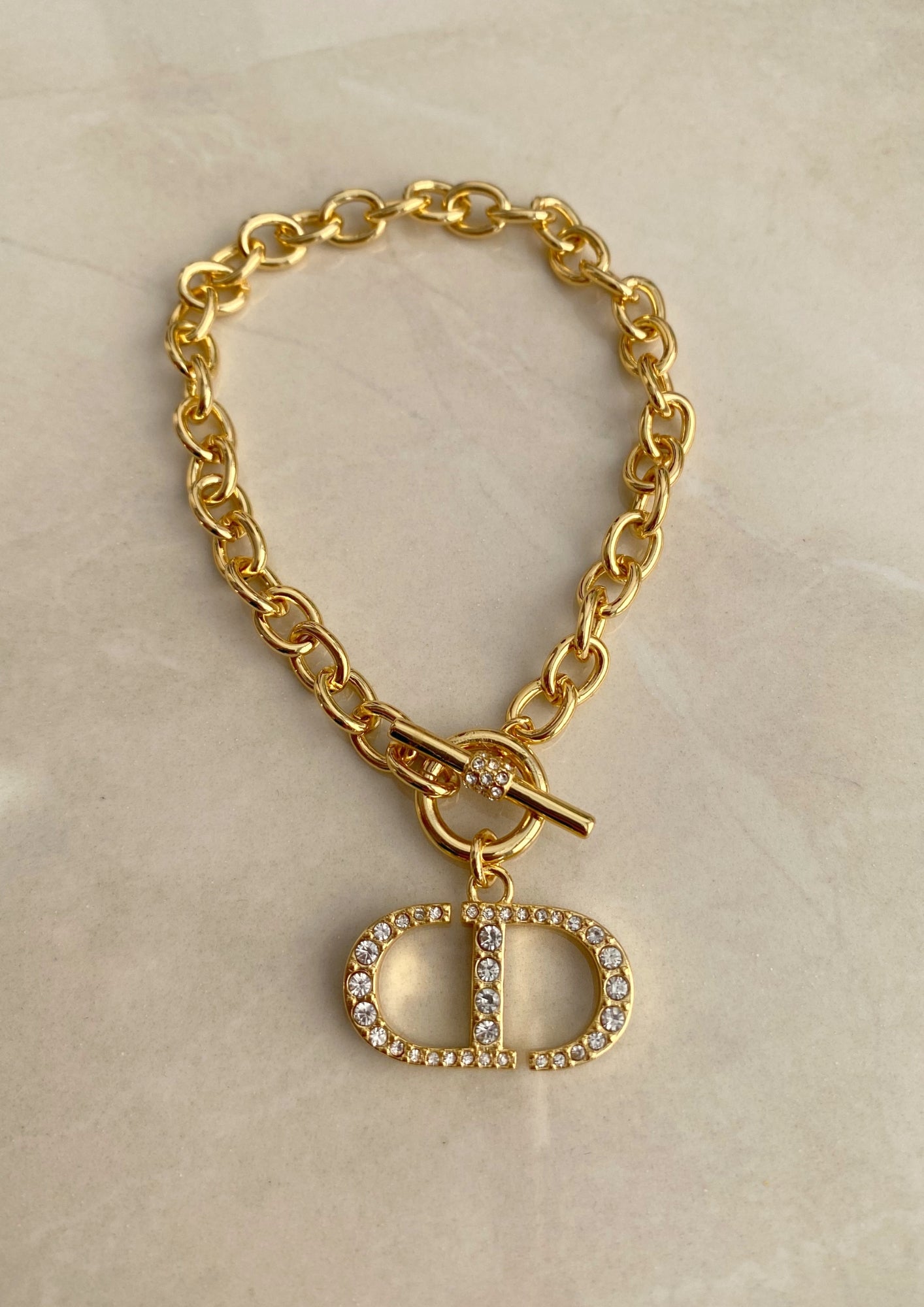 Gold CD Bracelet (8013269926175)